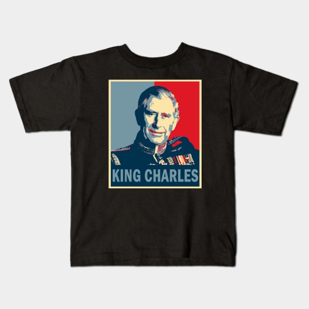 King Charles III Kids T-Shirt by valentinahramov